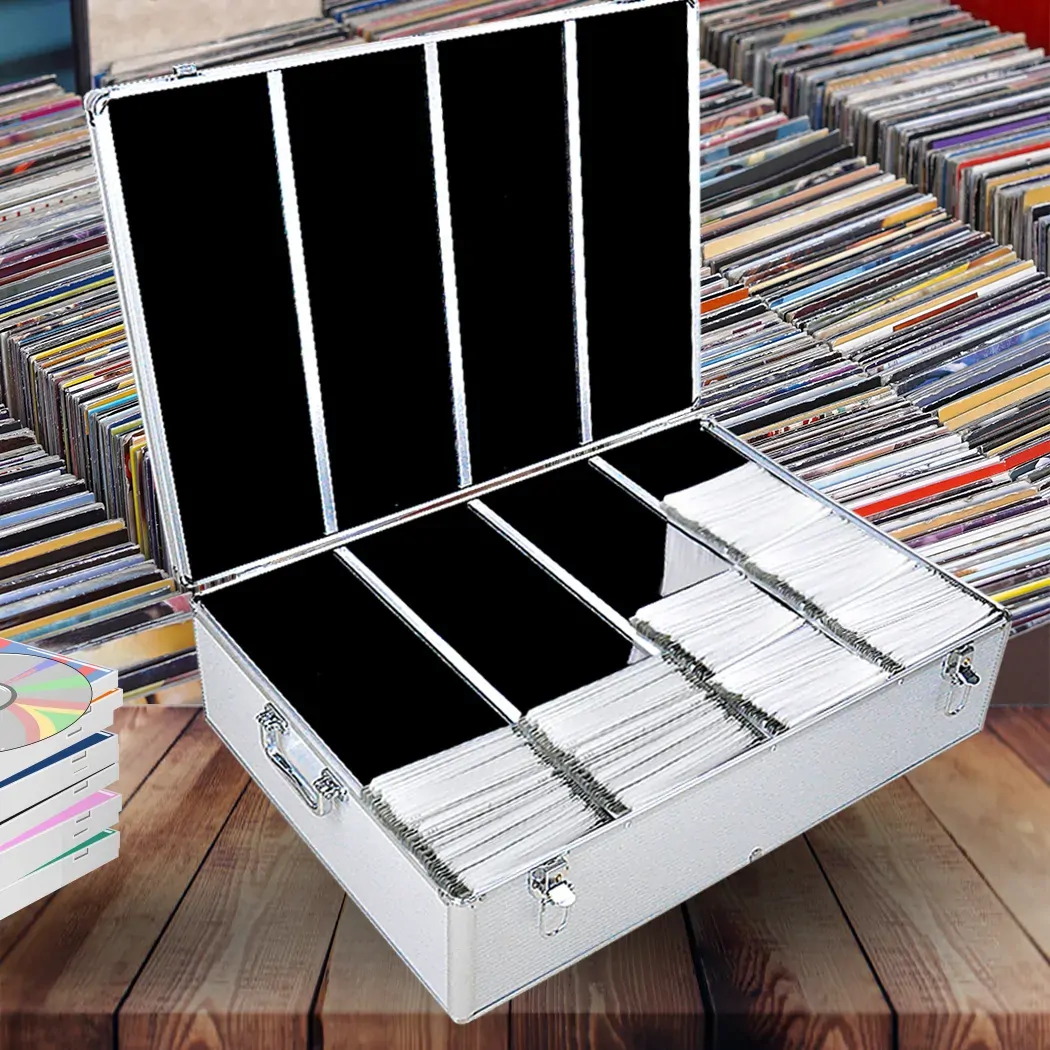 Aluminium CD DVD Cases Bluray Lock Storage Box Organizer Free Inserts Price