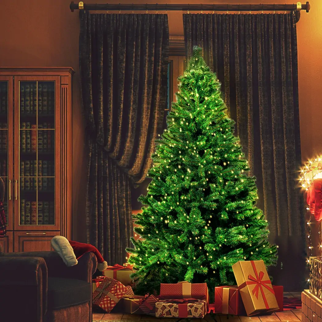 Christmas Tree Kit Xmas Decorations Colorful Plastic Ball Baubles with LED Light Price