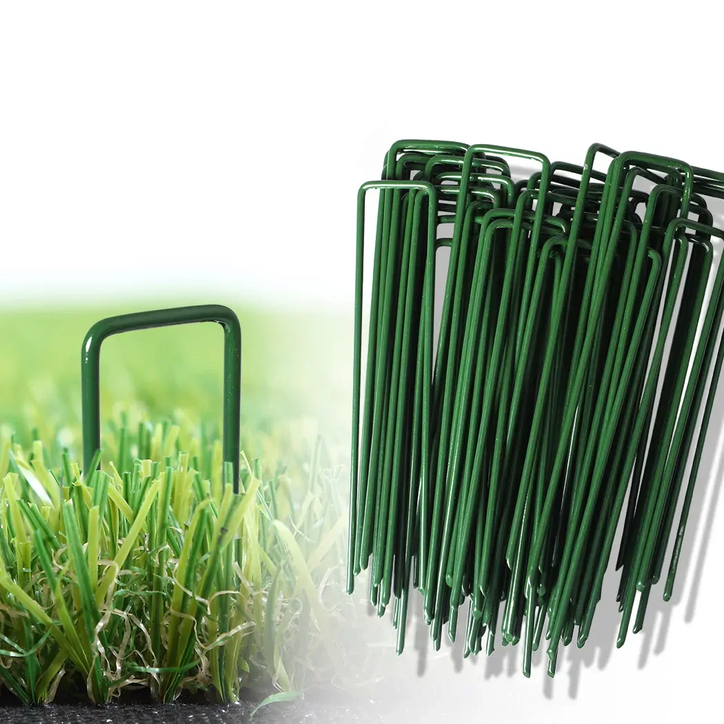 Synthetic Artificial Grass Turf Pins U Fastening Lawn Tent Pegs Weed Mat Price