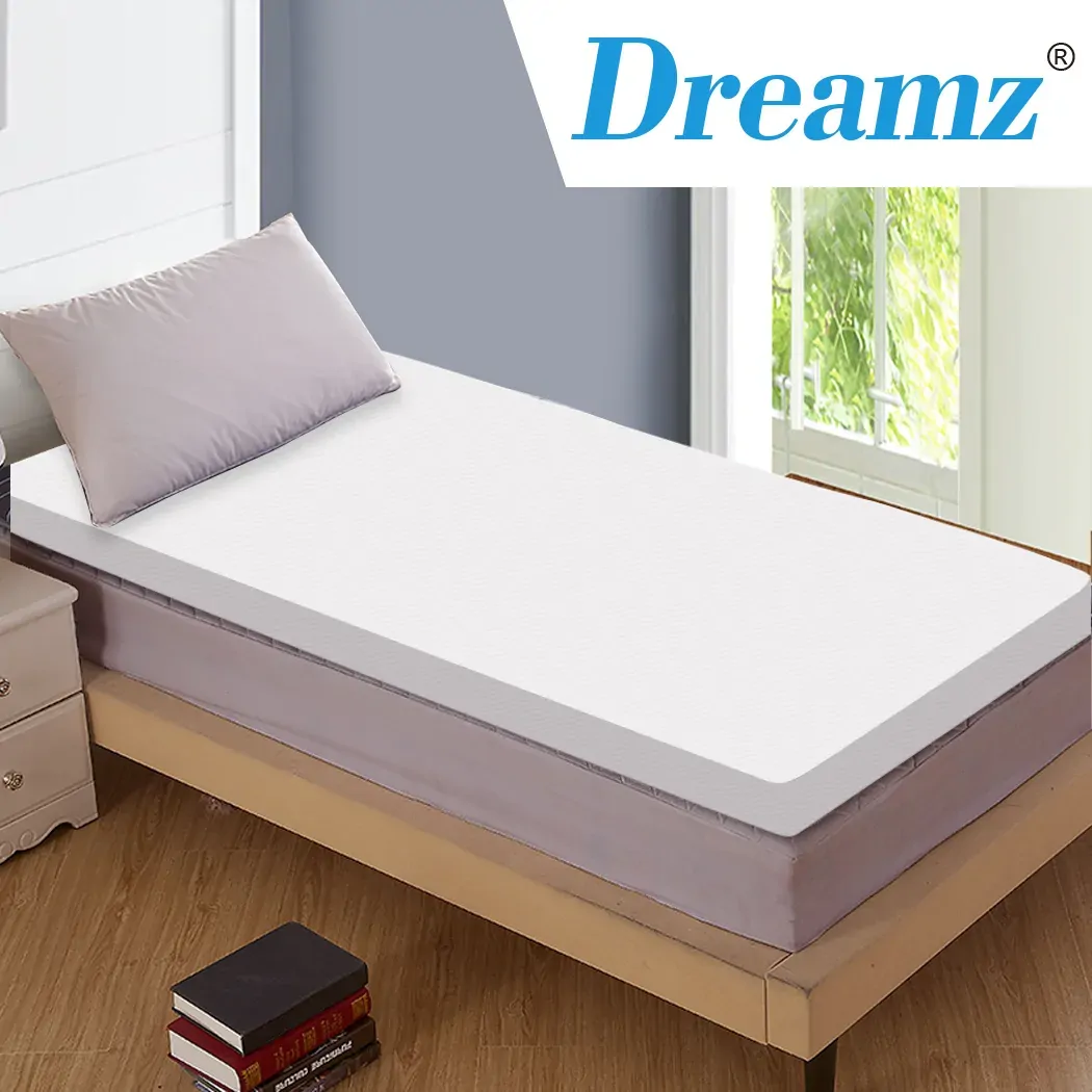 7cm Memory Foam Bed Mattress Topper Polyester Underlay Cover Price