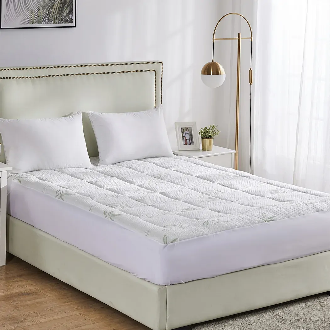 Bamboo Pillowtop Mattress Topper Protector Waterproof Cool Cover Price