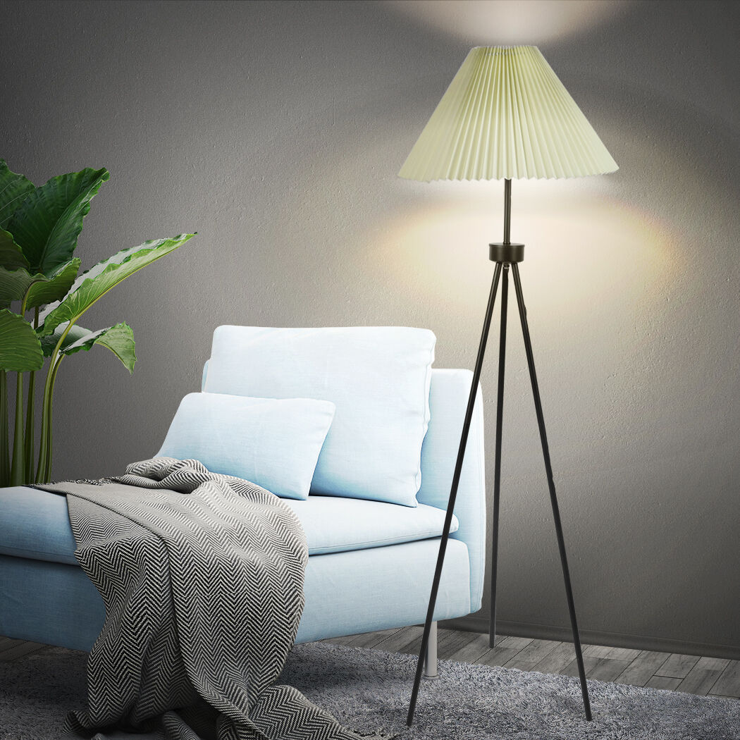 Modern LED Floor Lamp Stand Reading Light Decoration Indoor Classic Linen Fabric Price