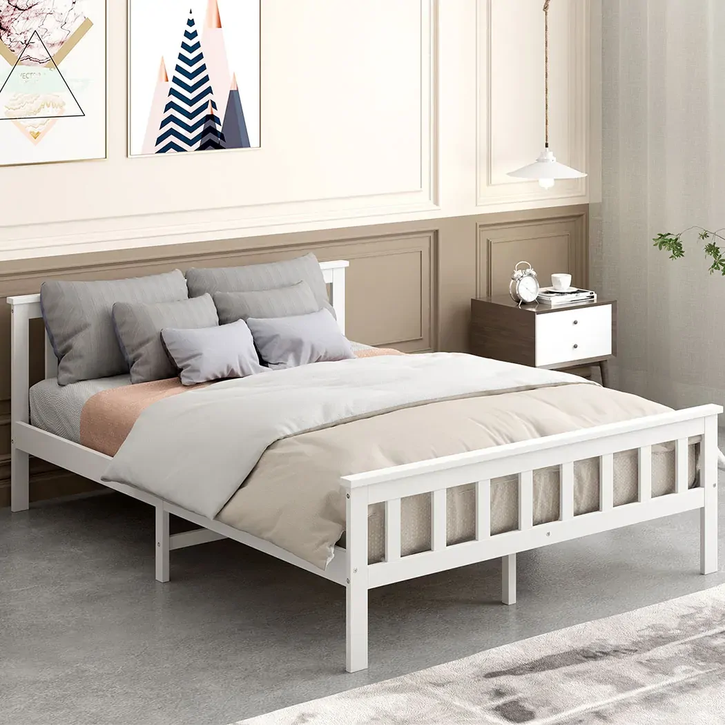 Adelphi Wooden Bed Frame Mattress Base Solid Timber Pine Wood Price