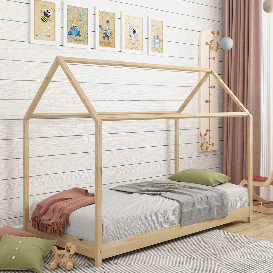 Arizona Bed Frame Single Wooden Timber House Frame Wood Mattress Base Platform Price