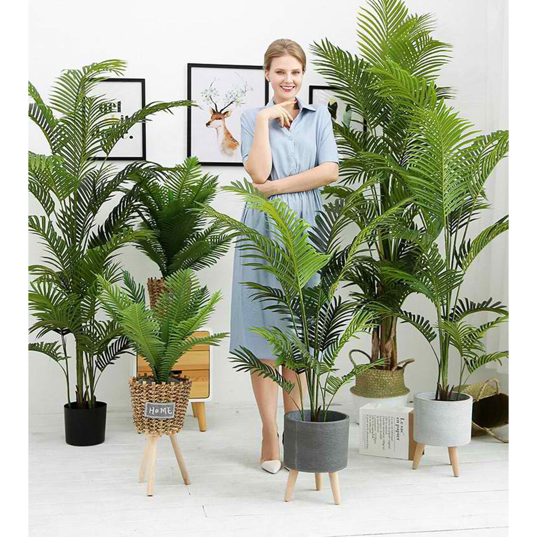 145cm Green Artificial Indoor Swallowtail Sunflower Tree Fake Plant Simulation Decorative Price