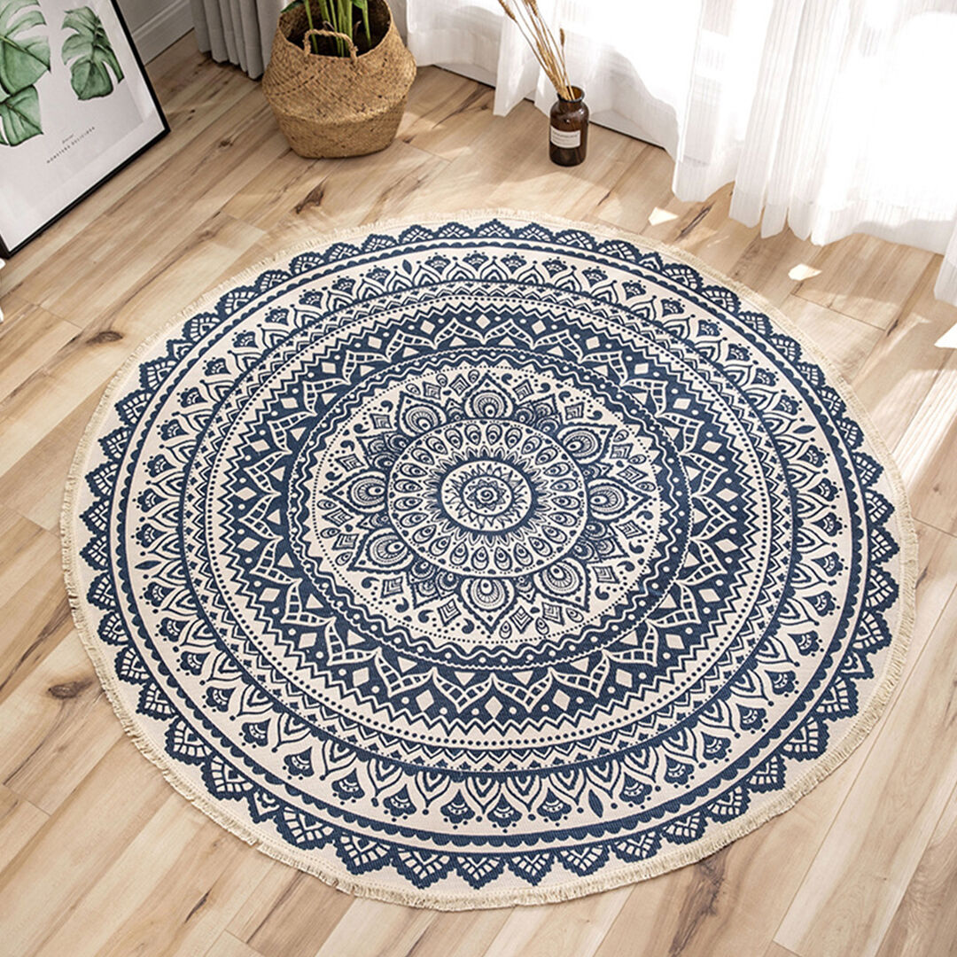 Carpet Soft Linen Bohemian Non-Slip Floor Retro Minimalist Round Rug Home Decor with Tassels Price