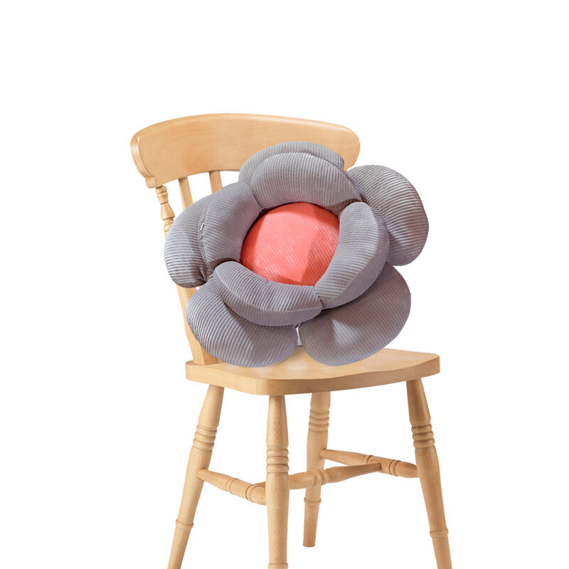 Double Flower Shape Cushion Soft Bedside Floor Plush Pillow Home Decor Price