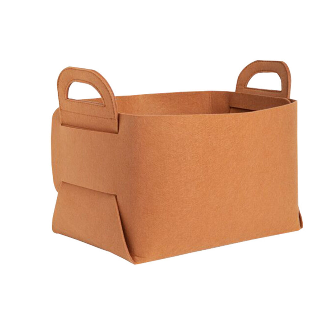 Coffee Foldable Felt Storage Portable Collapsible Bag Home Office Foldable Organiser with Carry Handles Price