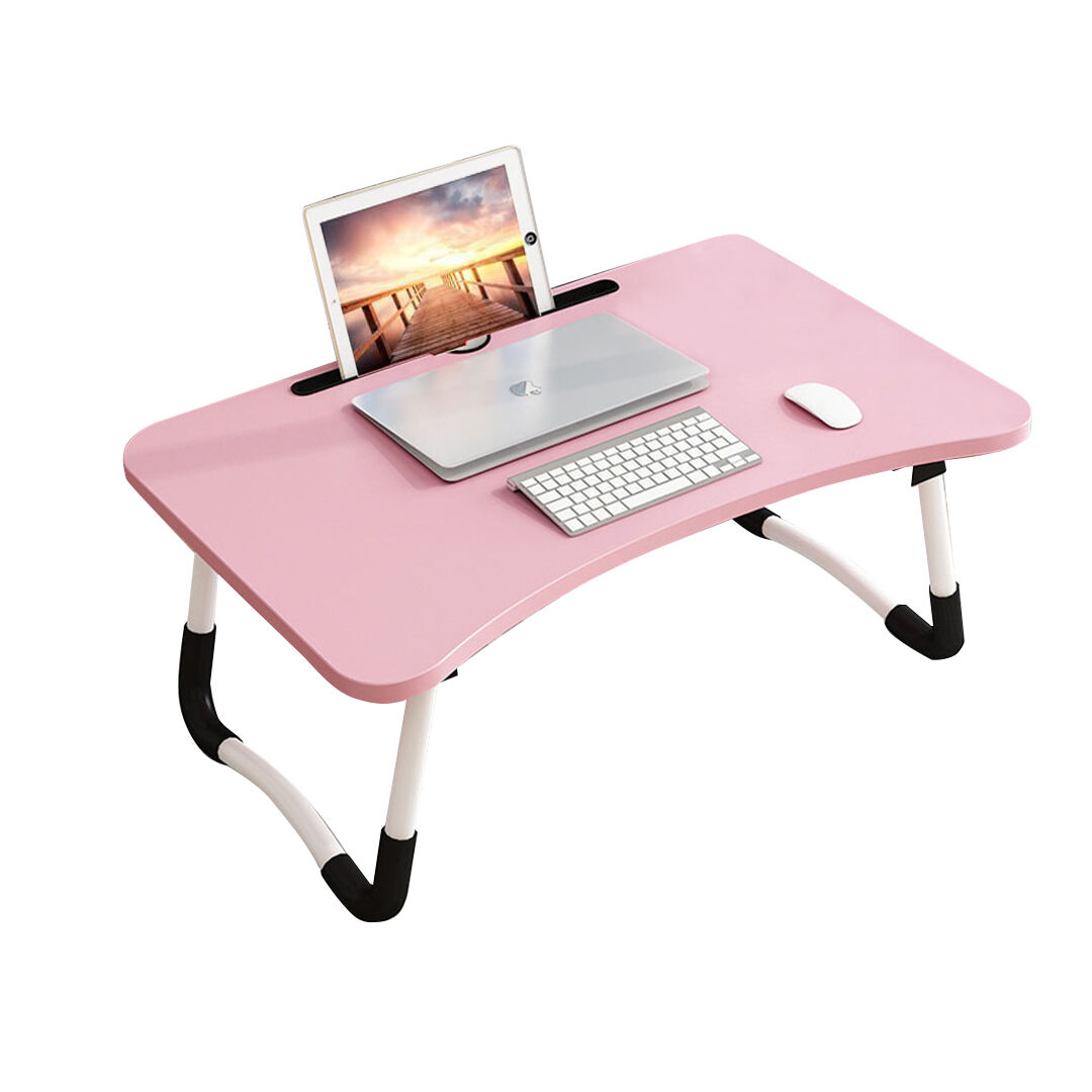 Portable Bed Table Adjustable Foldable Bed Sofa Study Table Laptop Mini Desk with Notebook Stand Card Slot Holder Home Decor Price