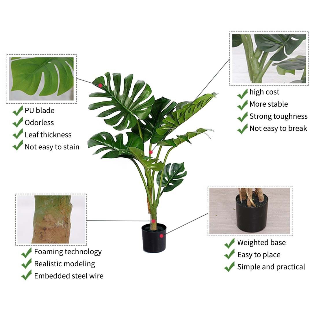 120cm Artificial Green Indoor Turtle Back Fake Decoration Tree Flower Pot Plant Price