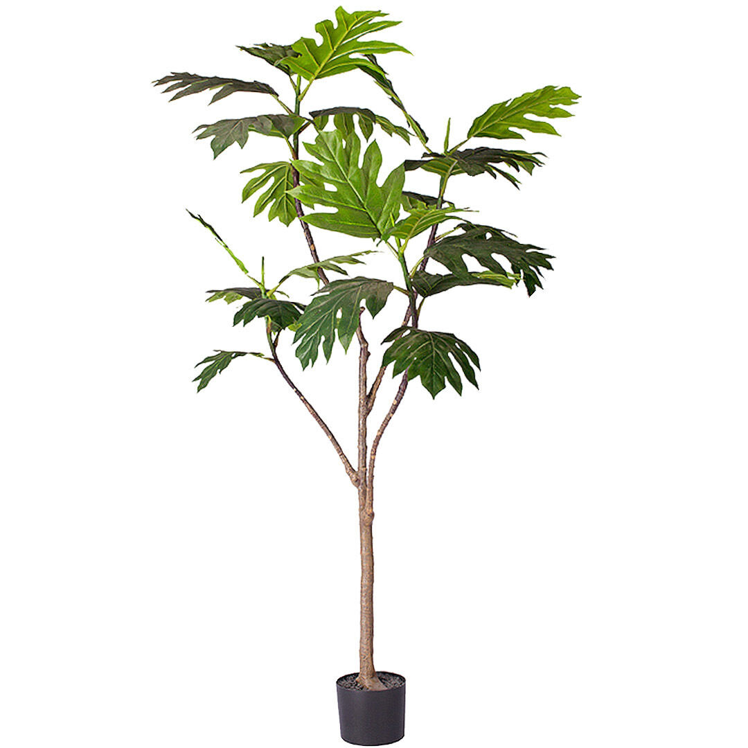 Artificial Natural Green Split-Leaf Philodendron Tree Fake Tropical Indoor Plant Home Office Decor Price