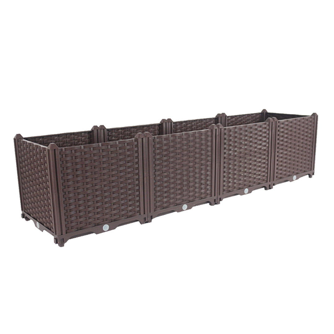 Elevated Raised Garden Bed Plants Vegetable Herb Flower Outdoor Plastic Planter Box Price