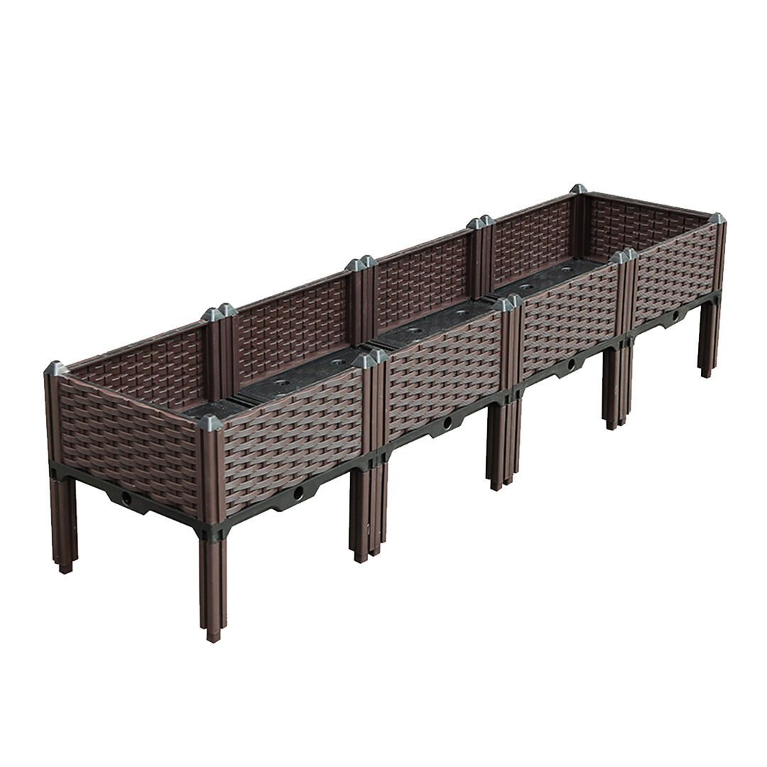 Raised Planter Box Vegetable Herb Flower Outdoor Plastic Plants Garden Bed with Legs Price