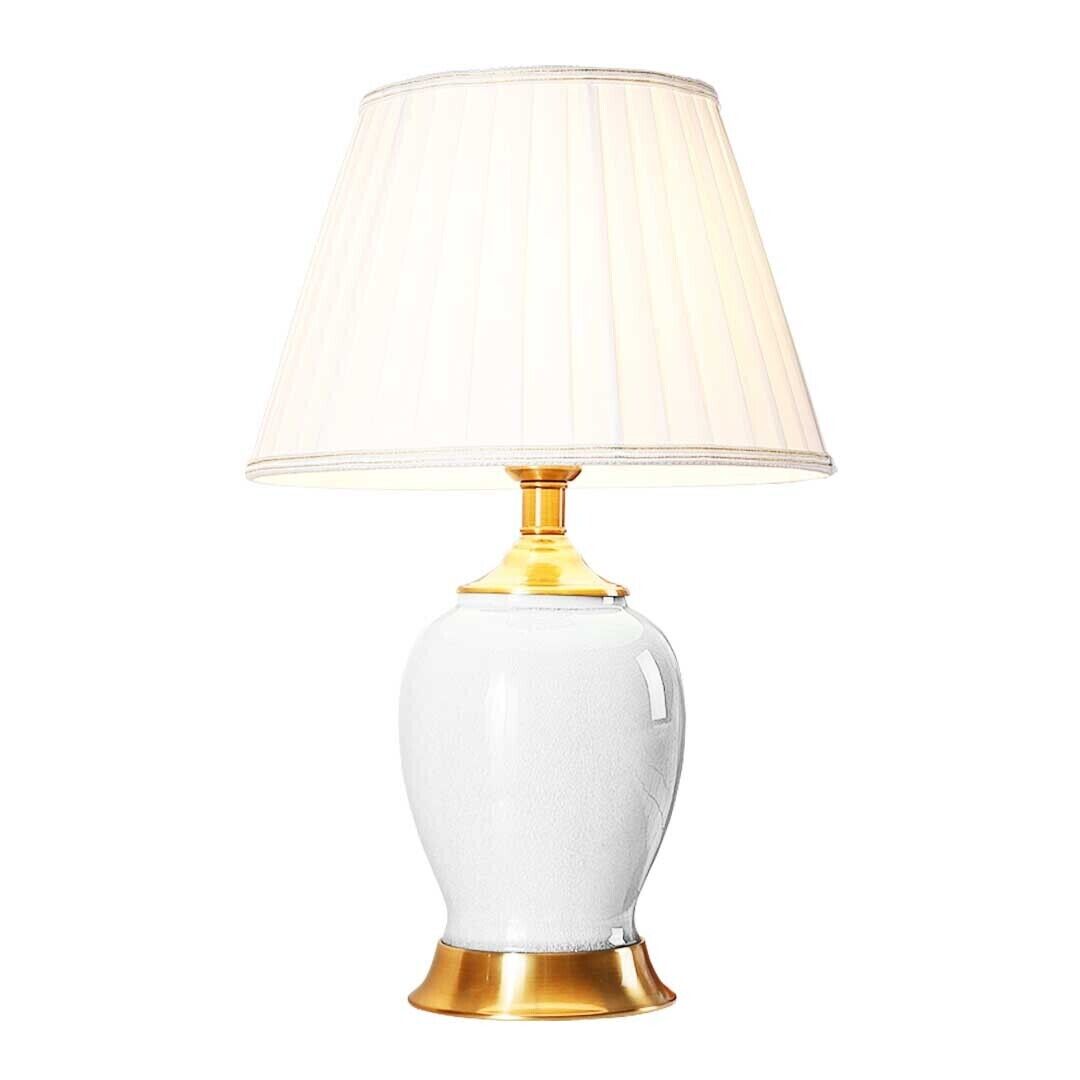 Ceramic Oval Table Lamp with Gold Metal Base Desk Lamp Price