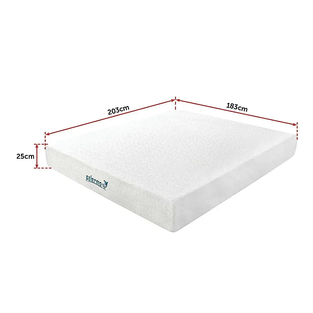 Auburn 25cm Gel Memory Foam Mattress - Dual-Layered - CertiPUR-US Certified Price