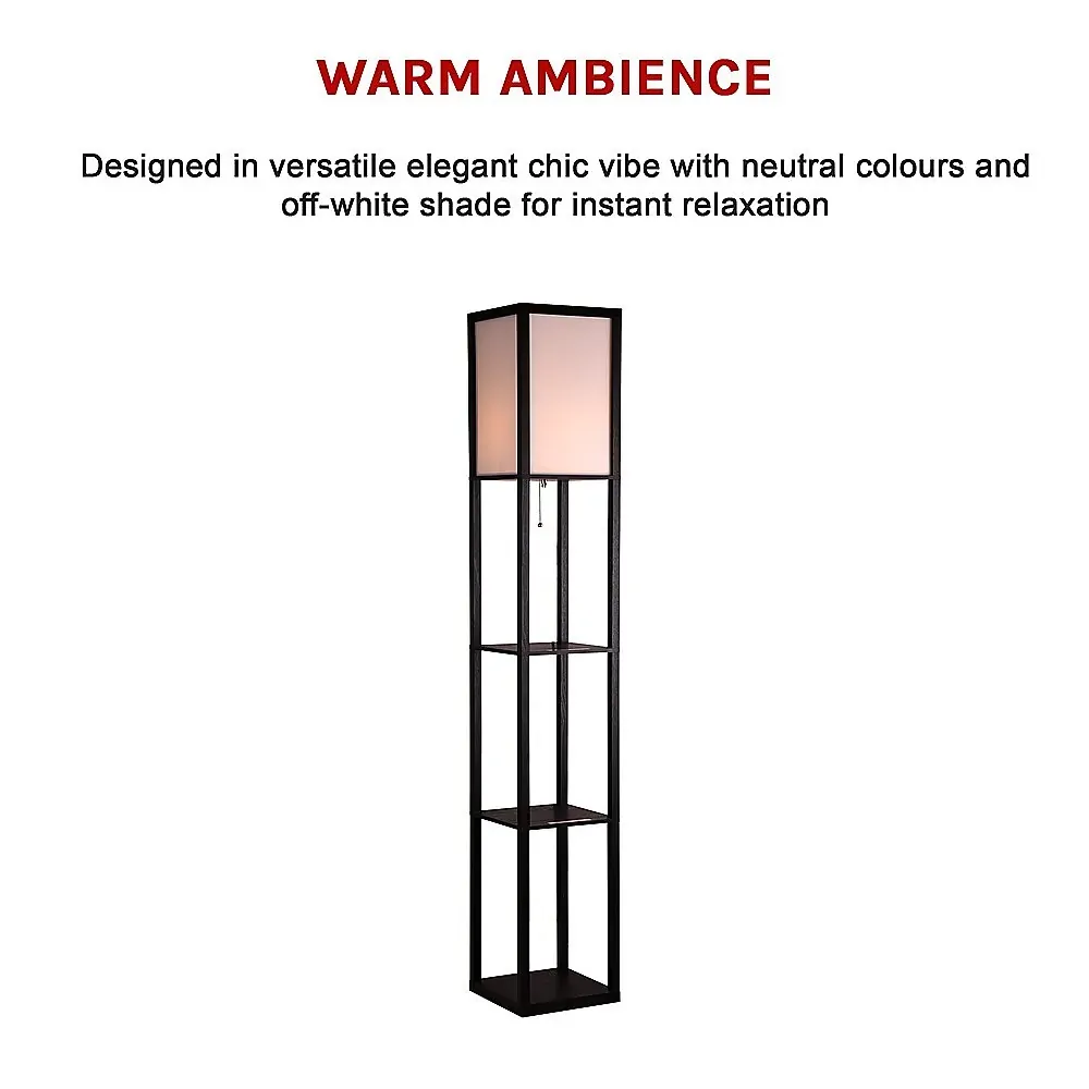 Shelf Floor Lamp - Shade Diffused Light Source with Open-Box Shelves Price