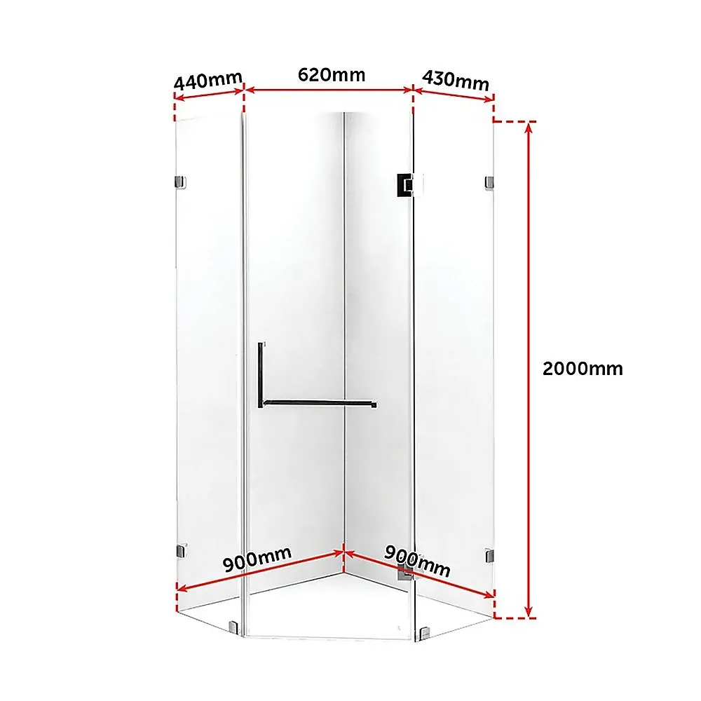 Frameless 10mm Glass Shower Screen By Della Francesca Price