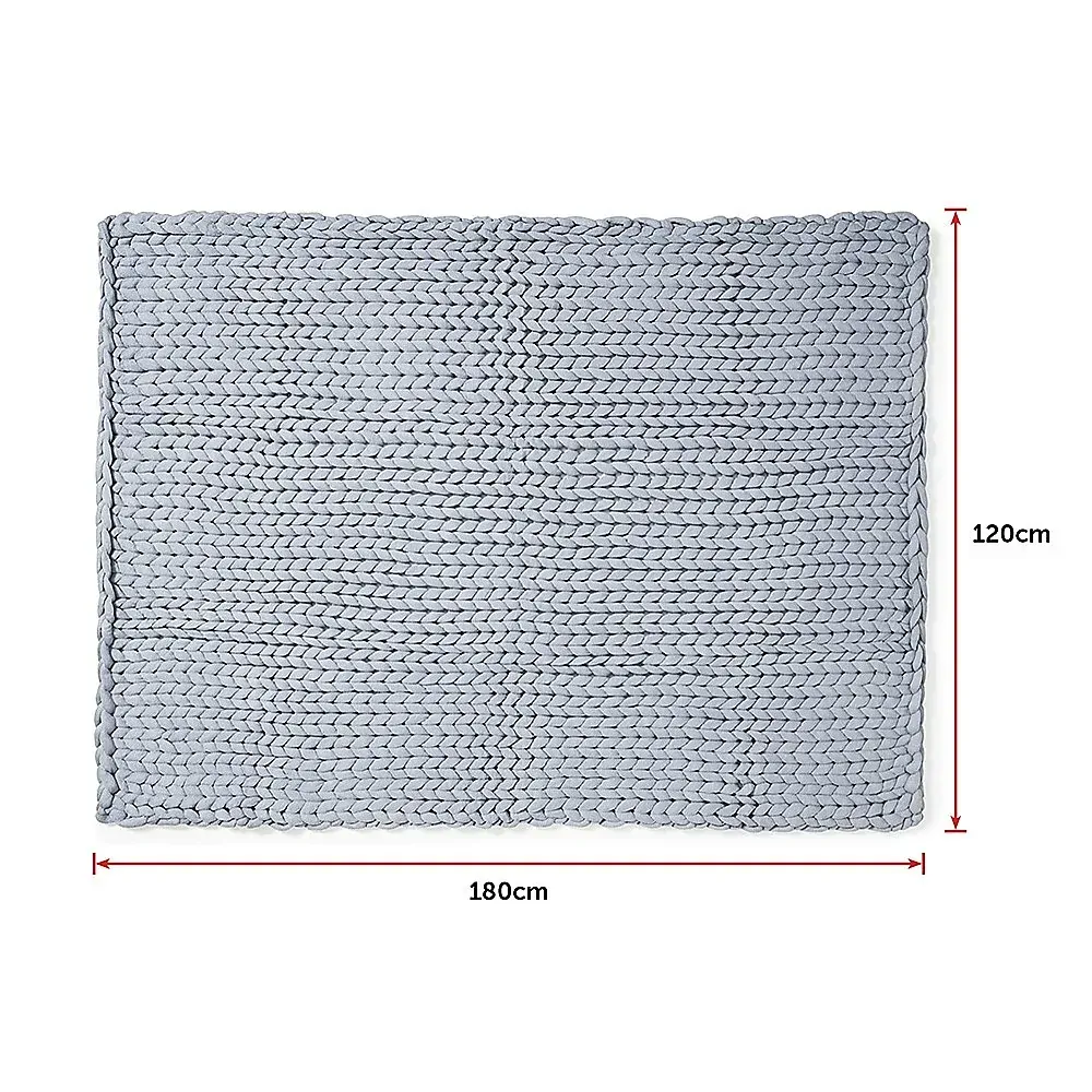 Hand Knitted Chunky Blanket Thick Acrylic Yarn Blanket Home Decor Throw Rug Price