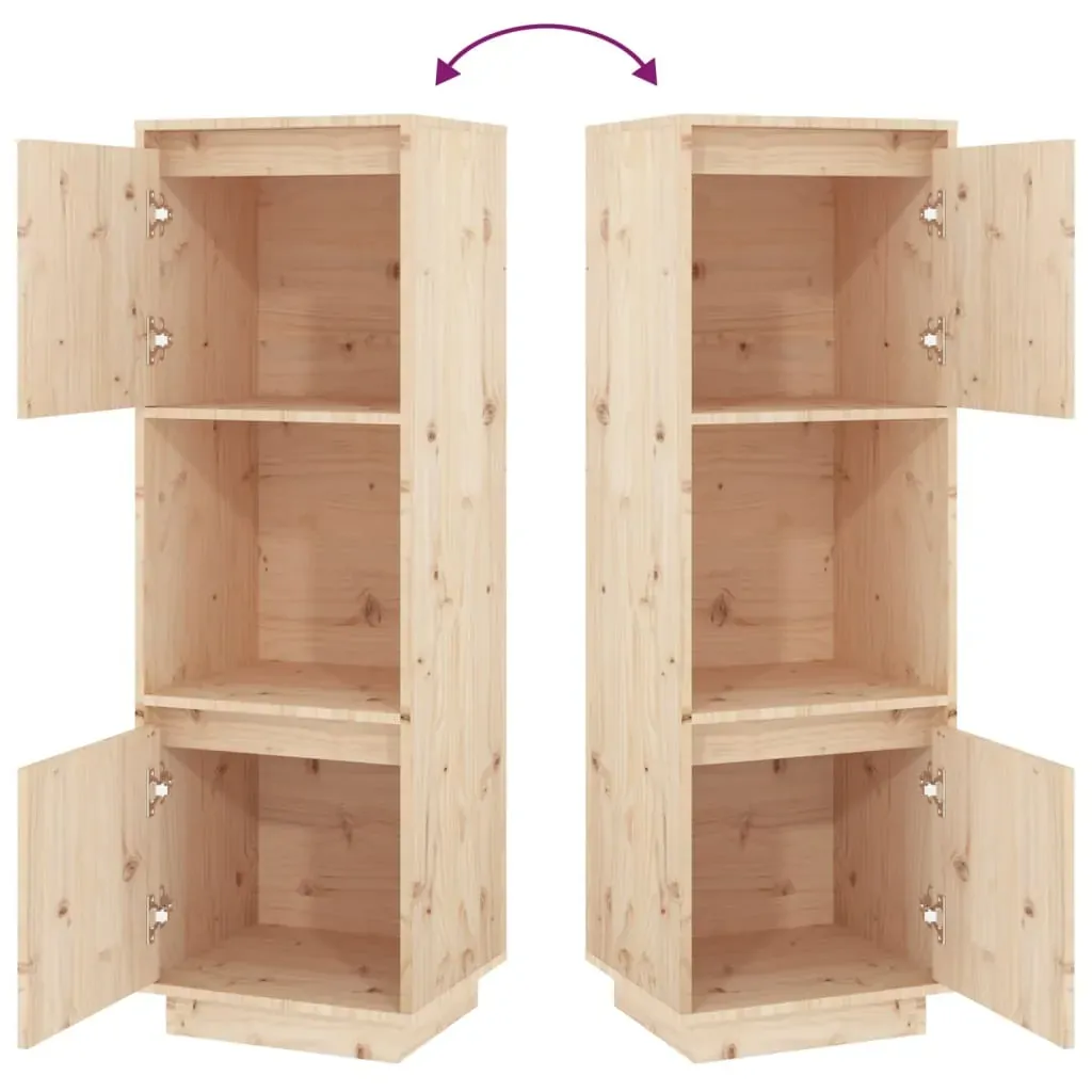 Highboard 38x35x117 cm Solid Wood Pine Price