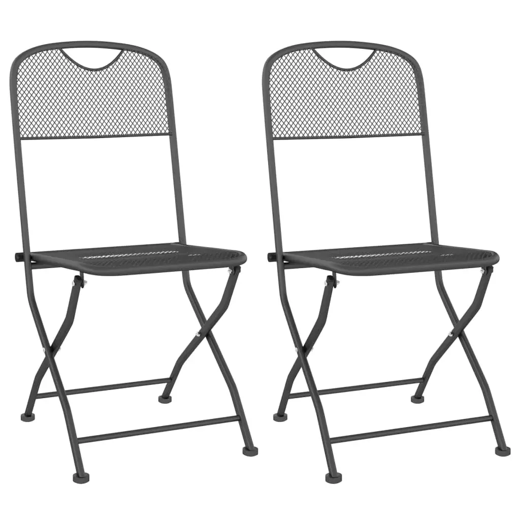 Garden Dining Set Expanded Metal Mesh Anthracite Price