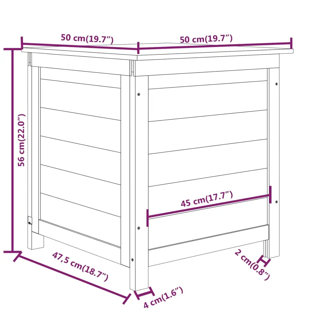 Outdoor Cushion Box Solid Wood Fir Price