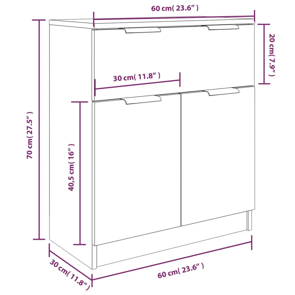 3 Piece Sideboards Engineered Wood Price