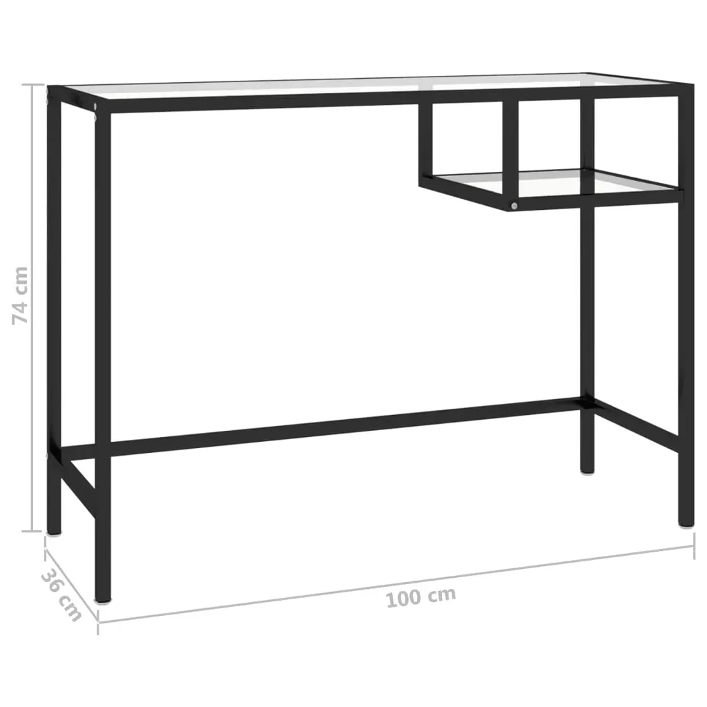 Computer Desk 100x36x74 cm Glass Price