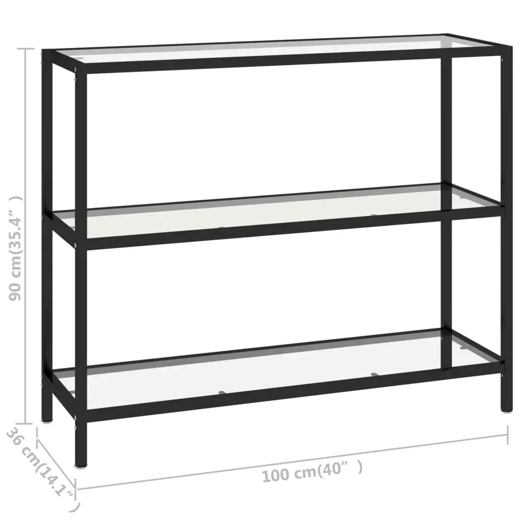 Console Table 100x36x90 cm Tempered Glass Price