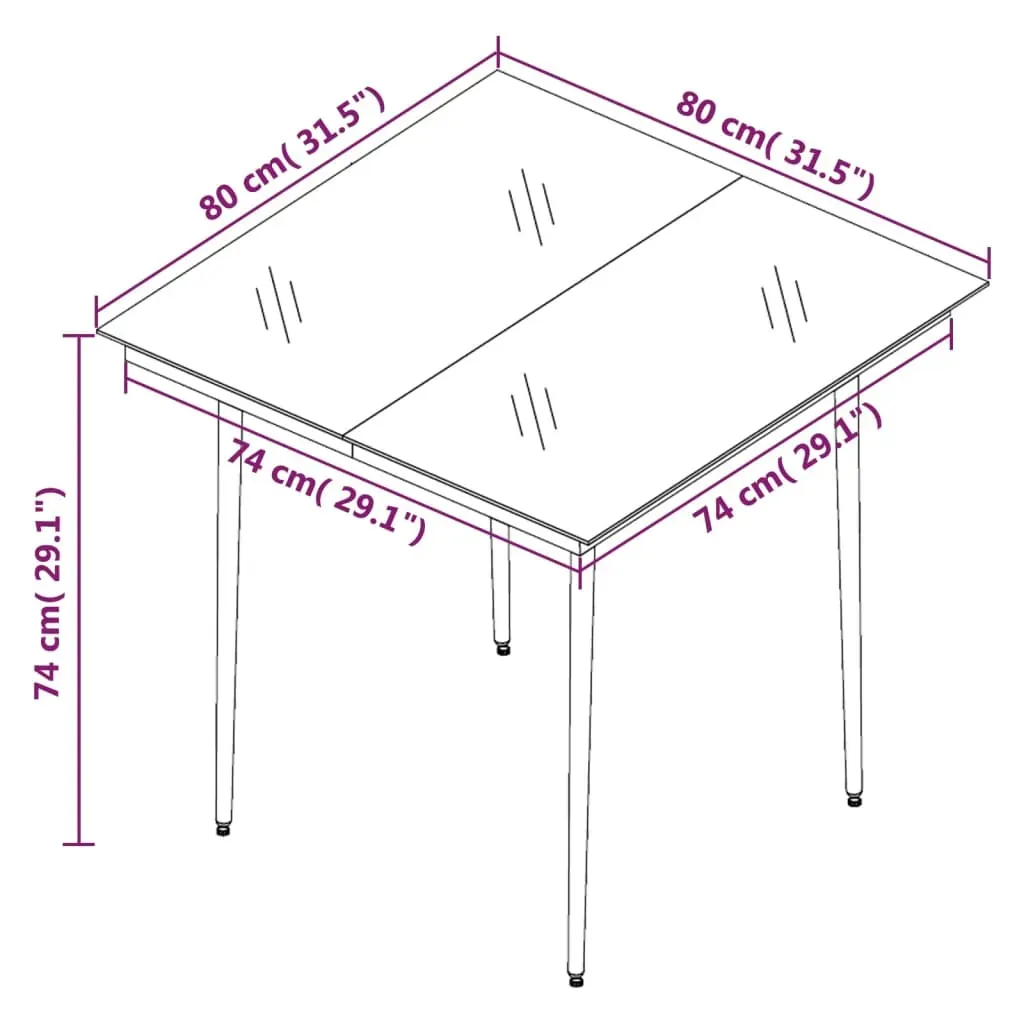 Garden Dining Set with Cushions Poly Rattan and Glass Price