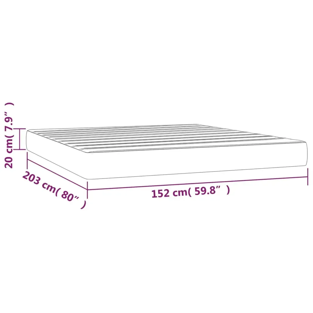 Atlanta Pocket Spring Bed Mattress Dark Grey Velvet Price