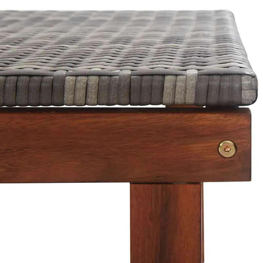 Sun Lounger Poly Rattan and Solid Acacia Wood Price
