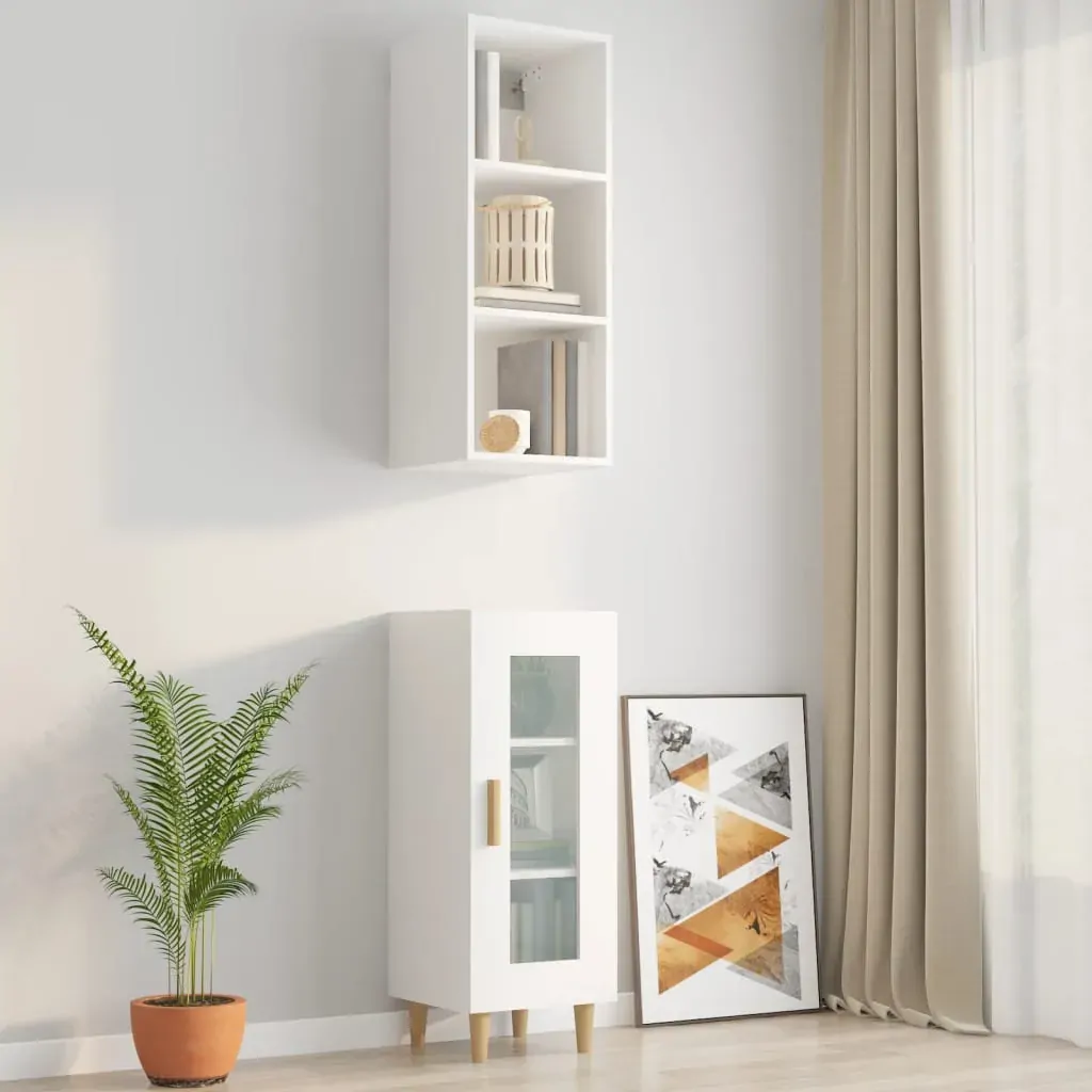 Wall Cabinet 34.5x32.5x90 cm Engineered Wood Price