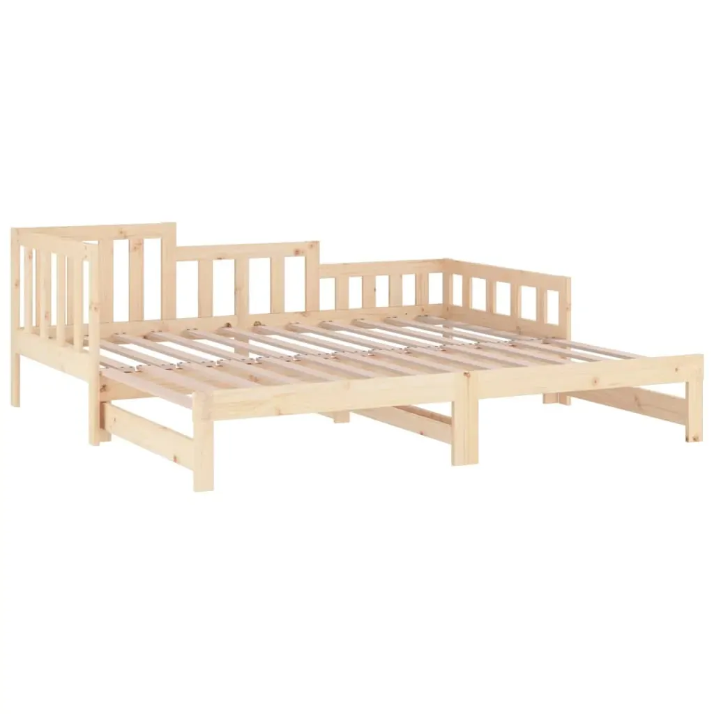 Buckhurst Pull-out Day Bed 2x(90x190) cm Solid Wood Pine Price