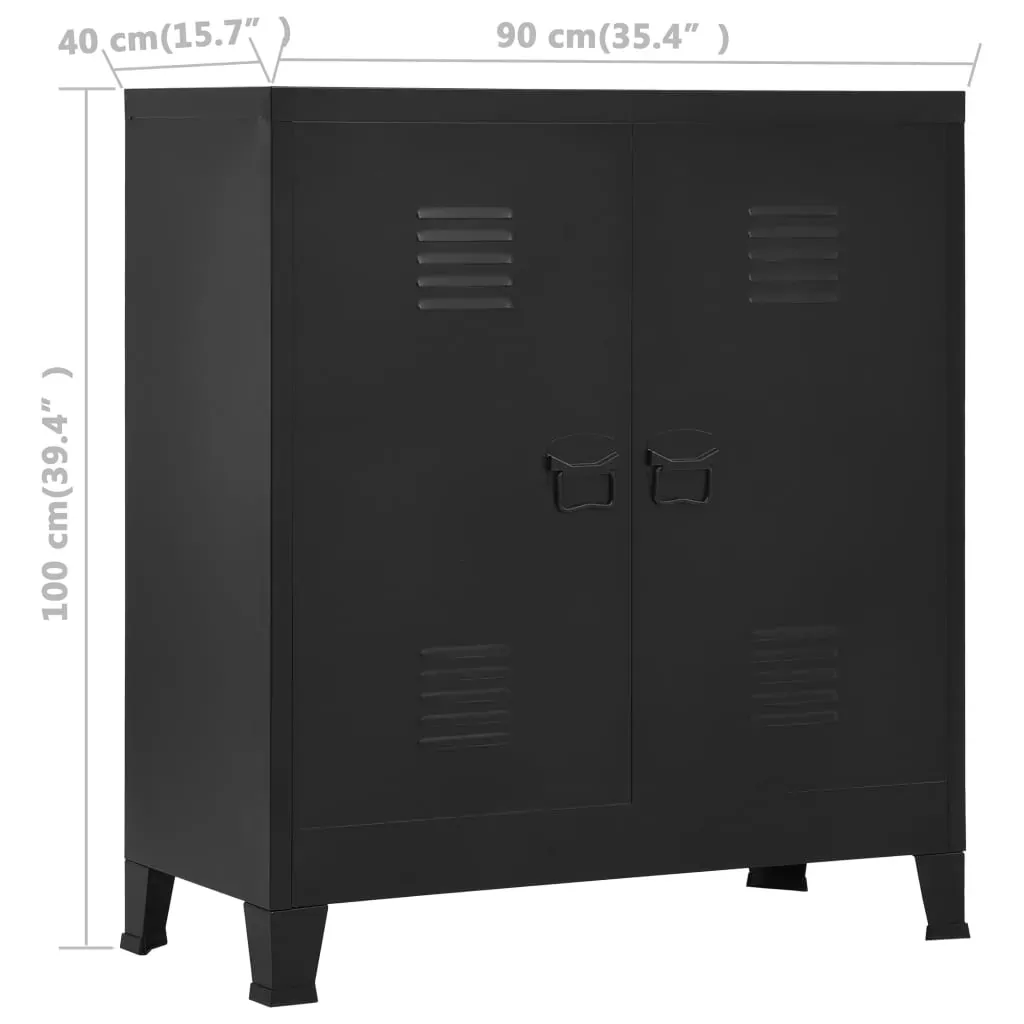 Industrial Storage Chest 90x40x100 cm Steel Price