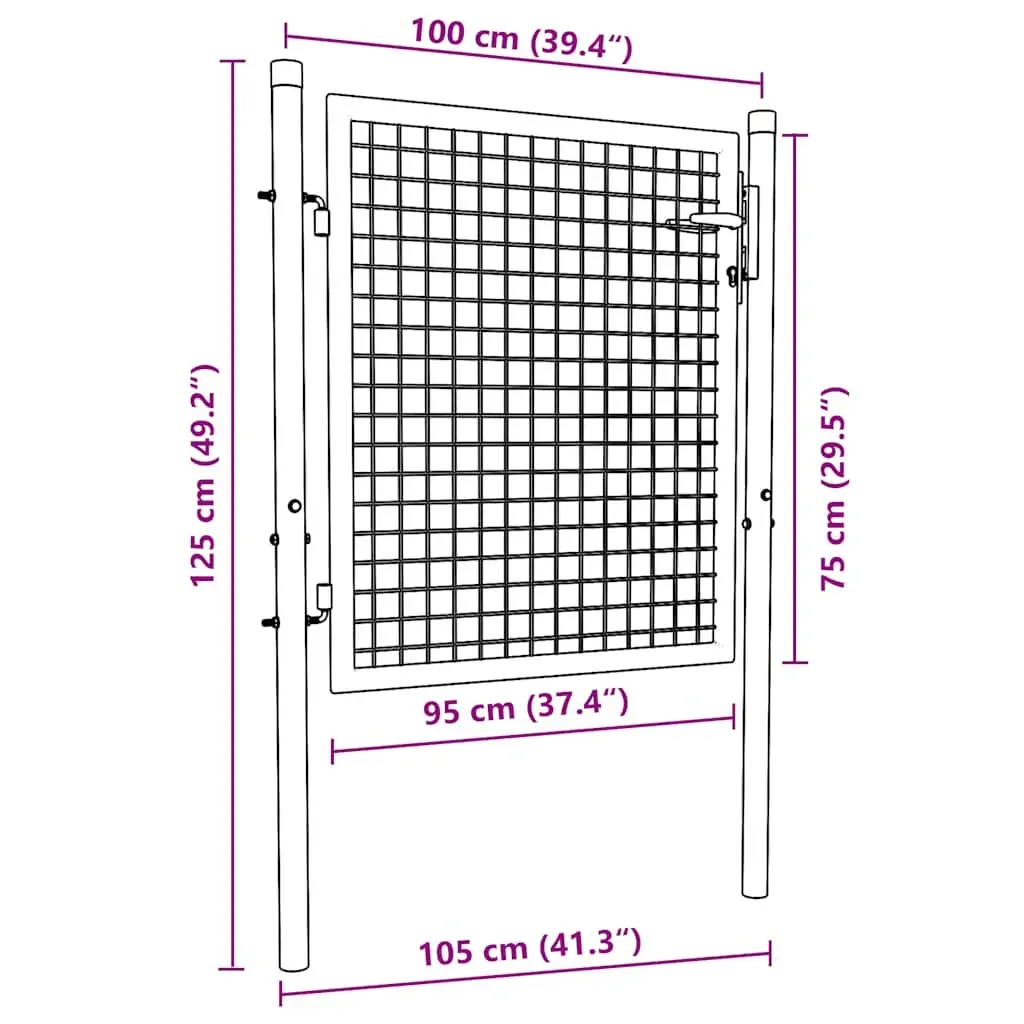 Fence Gate Steel Green Price