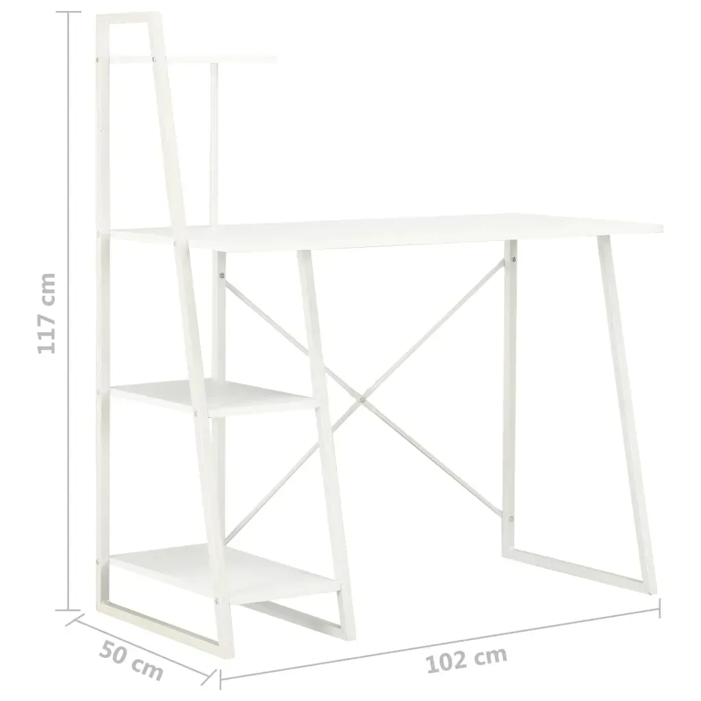 Desk with Shelving Unit 102x50x117 cm Price