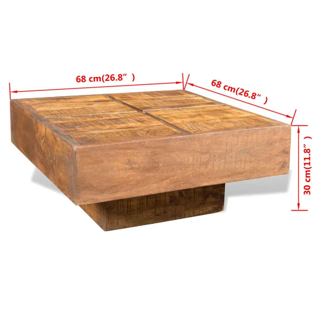 Coffee Table Square Solid Mango Wood Price