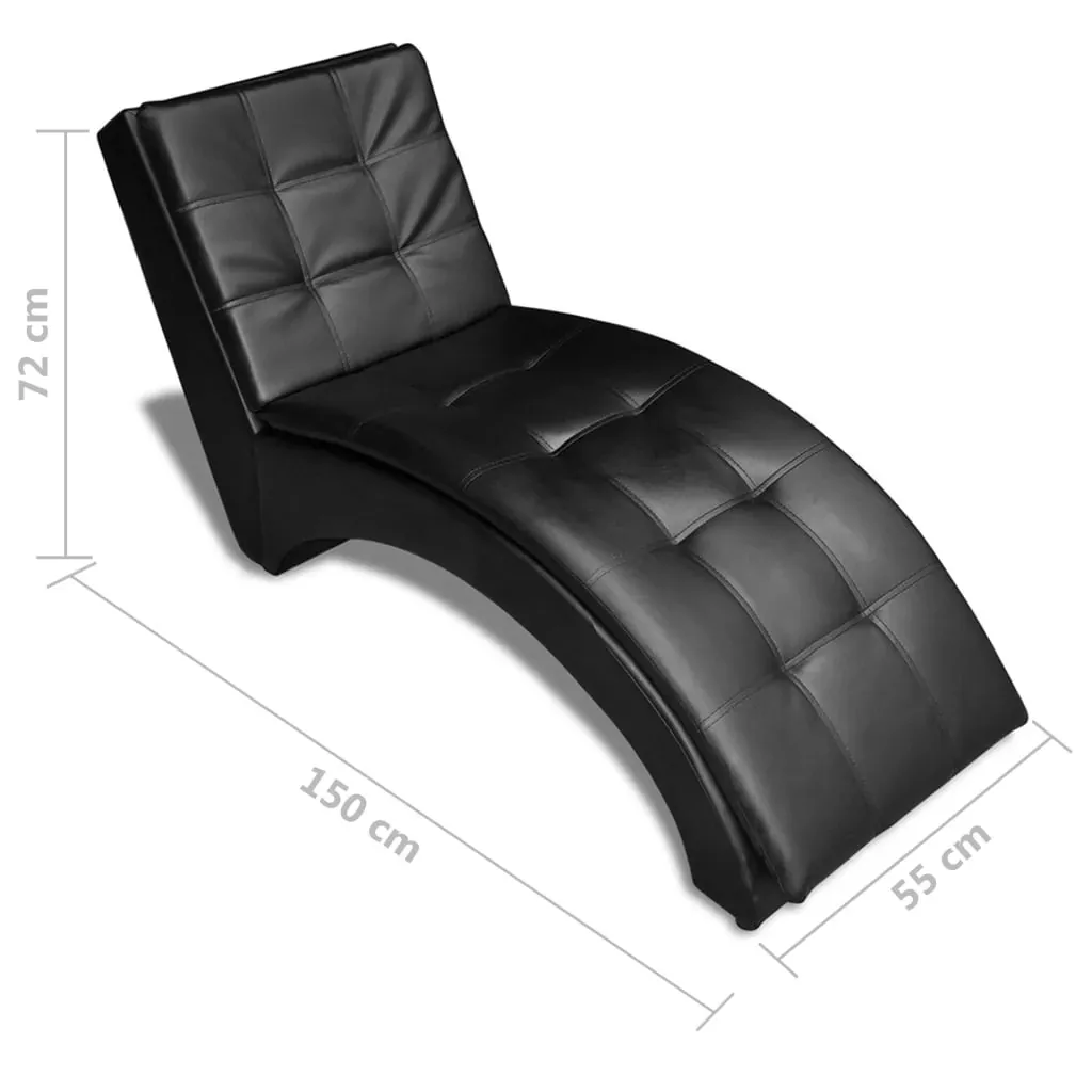 Chaise Longue with Pillow Faux Leather Price