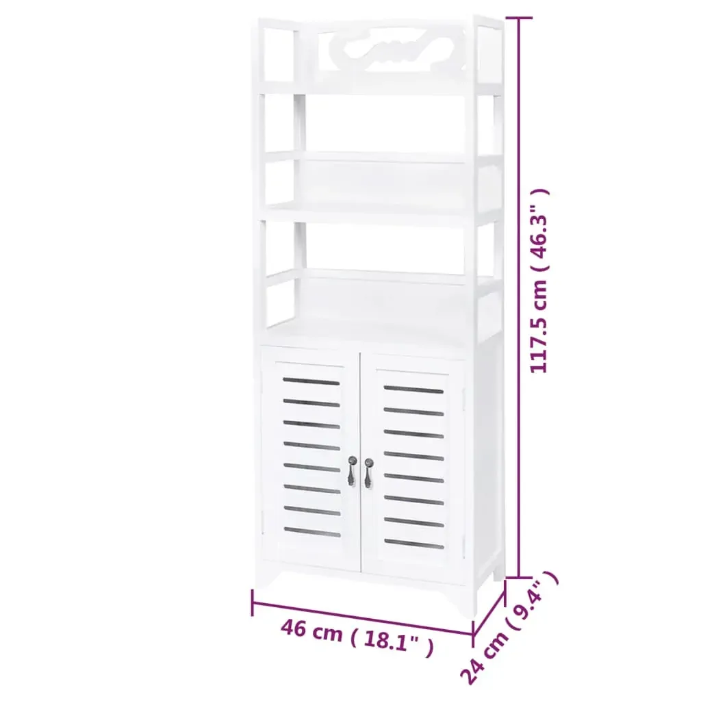 Bathroom Cabinet Albuquerque Wood 46x24x117.5 cm Price