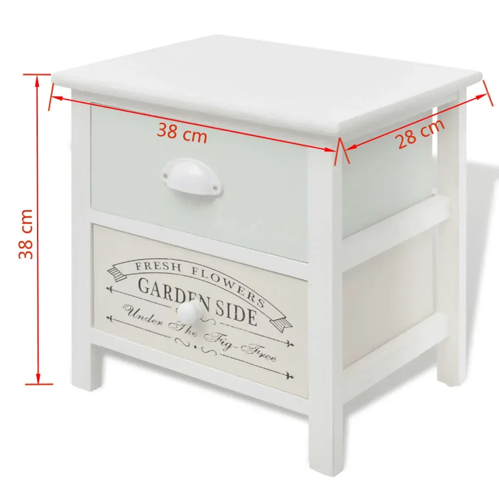 Wellingborough French Bedside Cabinet Wood Price