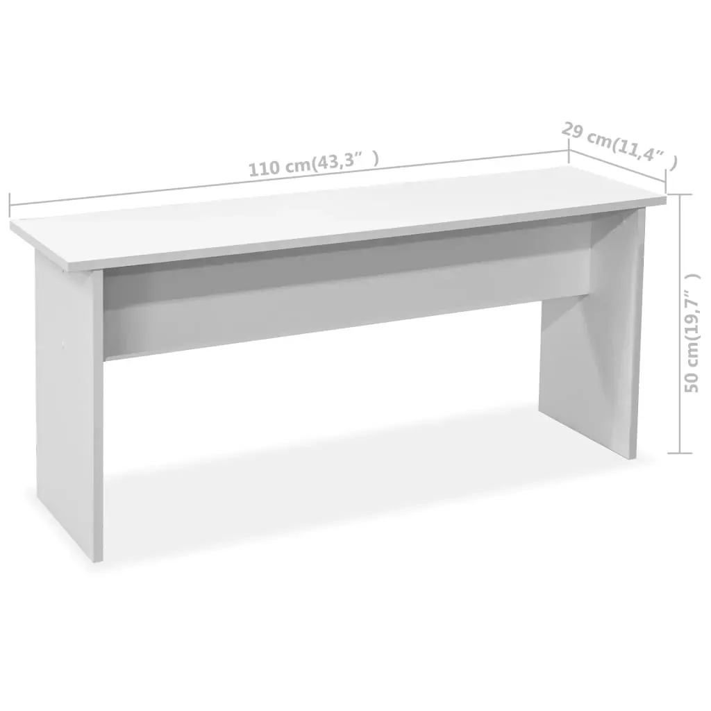 Dining Table and Benches 3 Pieces Engineered Wood Price