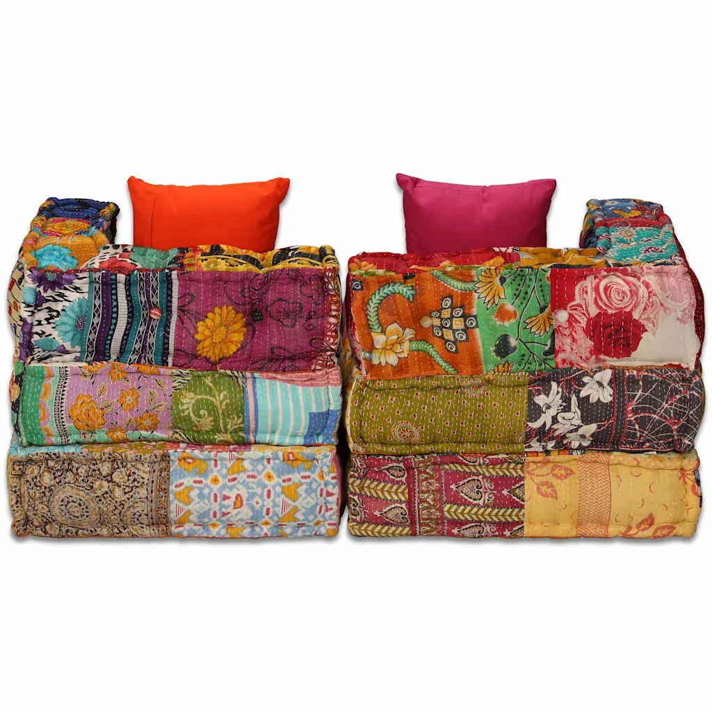 Cardiff 2-Seater Modular Pouffe Fabric Price