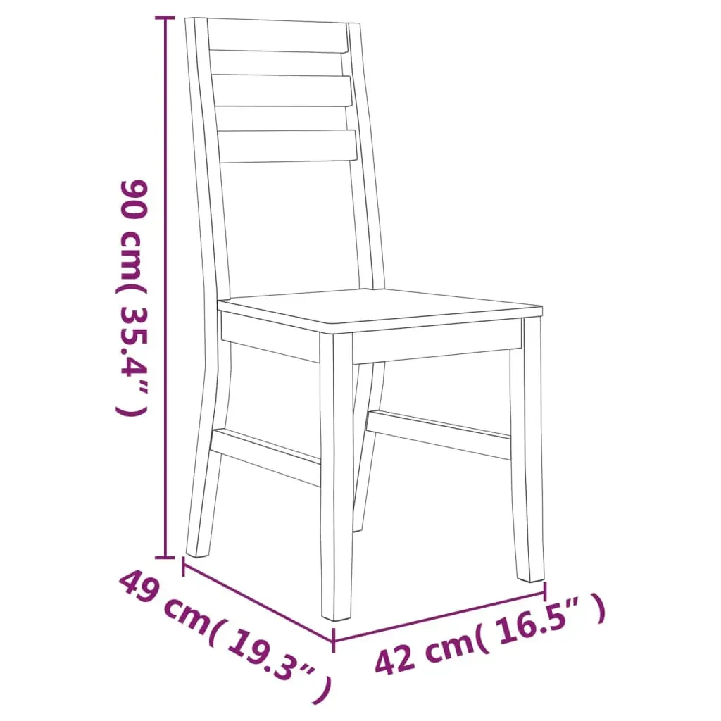 Dining Chairs Solid Acacia Wood Price