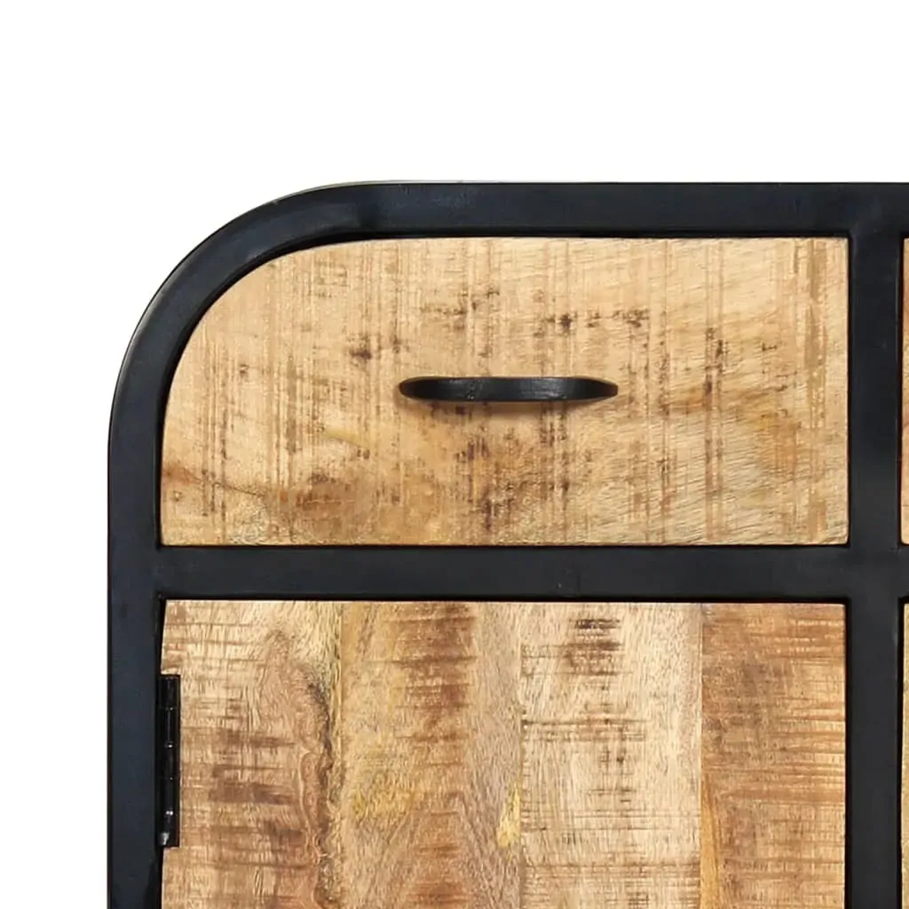 Sideboard 60x30x75 cm Solid Mango Wood and Iron Price