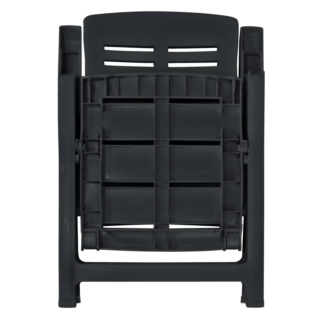 Outdoor Dining Set Plastic Anthracite Price