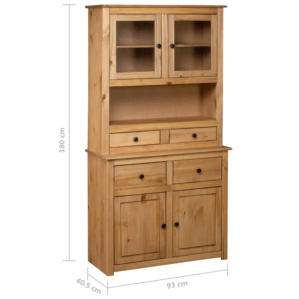 Highboard 93x40.5x180 cm Solid Pine Panama Range Price