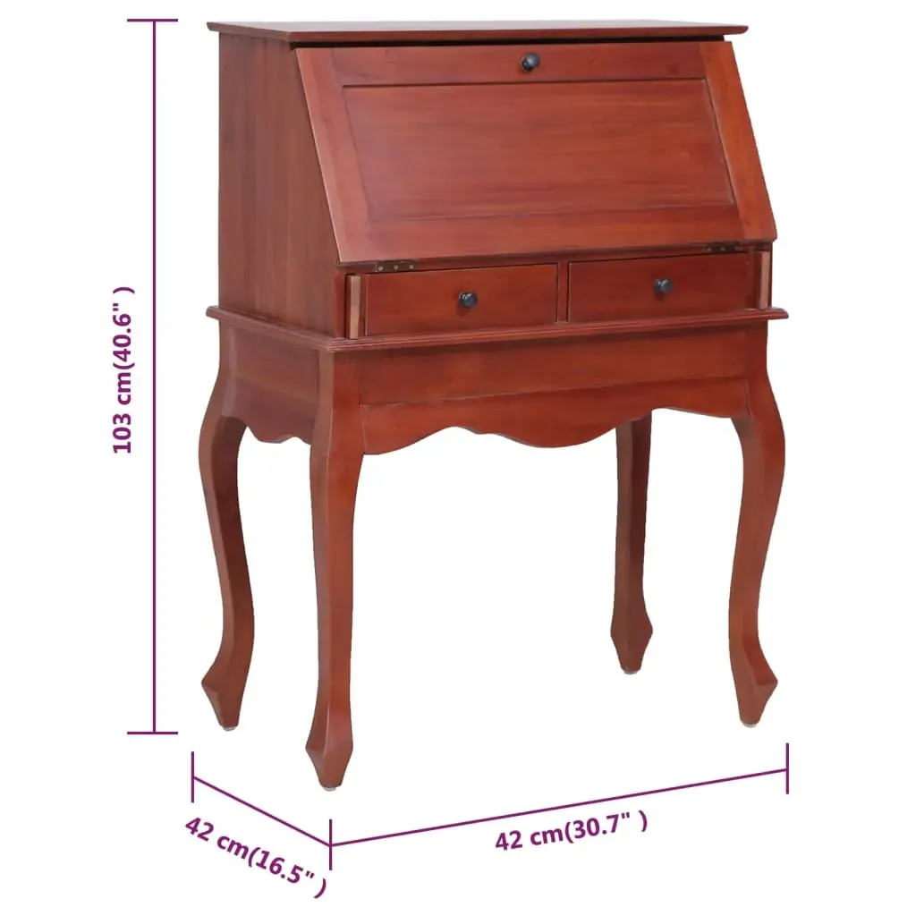 Secretary Desk 78x42x103 cm Solid Mahogany Wood Price
