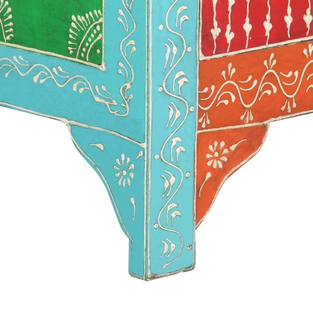 Stewart Hand Painted Bedside Cabinet 40x30x50 cm Solid Mango Wood Price