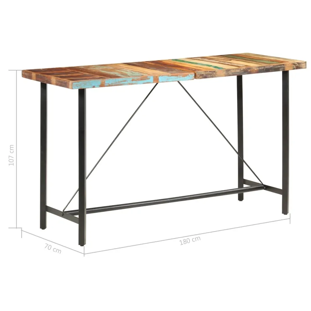 Bar Table 180x70x107 cm Price