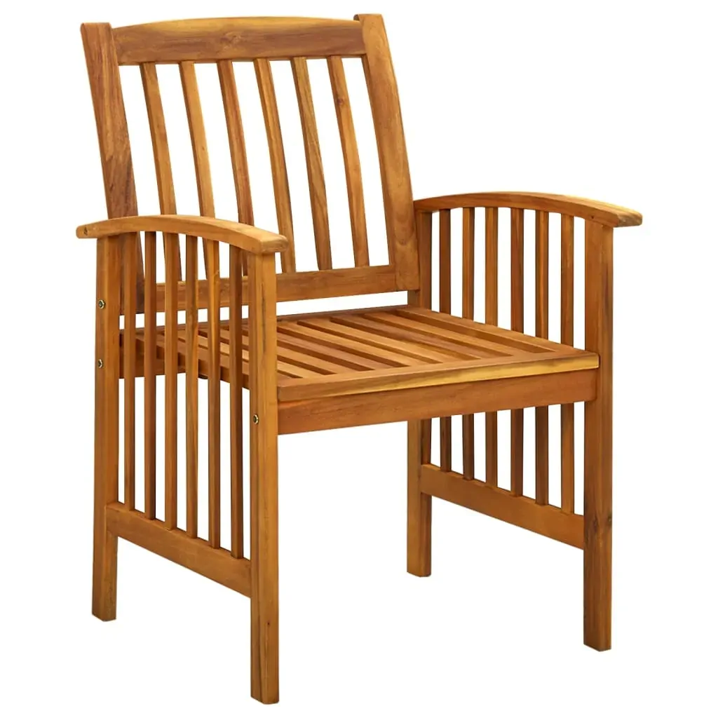 Garden Dining Set with Cushions Solid Acacia Wood Price